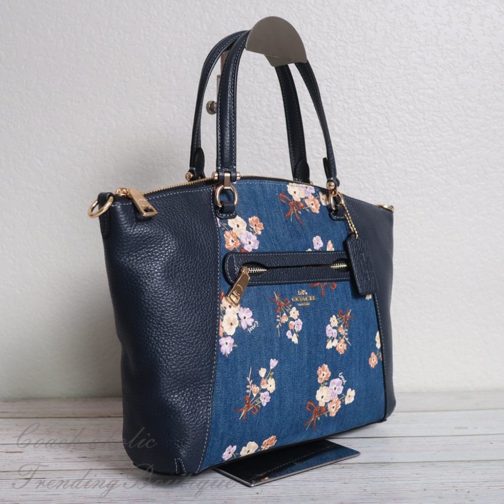 NWT Coach 91045 Prairie Satchel with Floral Print - Picture 6 of 15